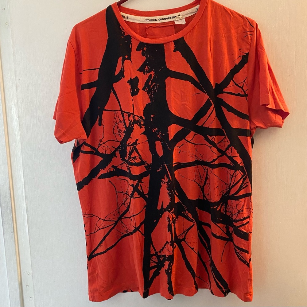 French Connection All Over Print Camo Tee